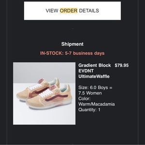 *NEVER WORN, BRAND NEW WITH TAGS* Vans Gradient Block EVDNT ultimate waffle